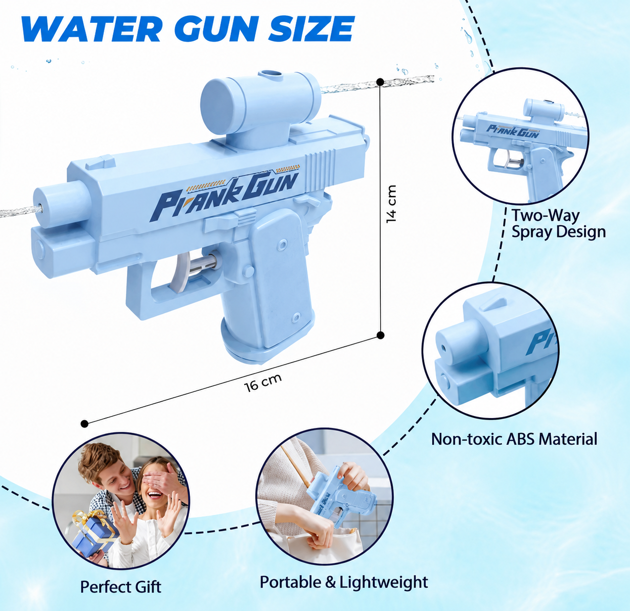 Joke water gun